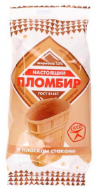 Мороженое НАСТОЯЩИЙ ПЛОМБИР шоколадный 90 г