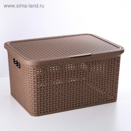 Корзина для хранения прямоугольная 30 л "Артлайн", цвет МИКС