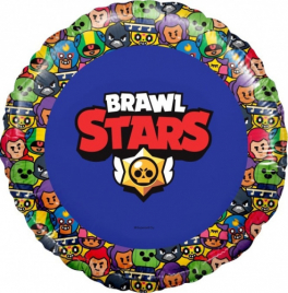 Ag 18" Круг Brawl Stars-3 Звездные Бойцы, Синий