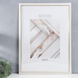 Фоторамка пластик L-1 21х30 см чёрный (пластиковый экран) 3935898