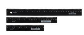 Набор линеек 3 шт. Calligrata 15/20/30 см непрозрачные, черные 10345231