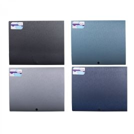 Папка на кнопке Alingar A4, 320*240*10 мм, 500 мкм, ассорти, глянец "Metallic"