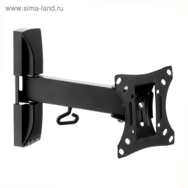 Кронштейн VLK TRENTO-2, для ТВ, наклонно-поворотный, 10-32", 70-230 мм от стены, черный 2986063