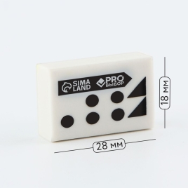 Ластик прямоугольный 28х18х8 мм PROвыбор 9804183