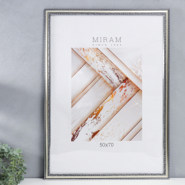 Фоторамка пластик Gallery 50х70 см 644821-20, серебро (пластиковый экран) 9320638