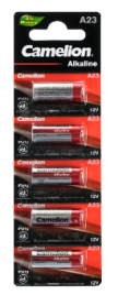 Батарейка алкалиновая Camelion Mercury Free, A23 (MN21, LR23A, LRV08)-5BL, 12В,блистер,5 шт. 3781530