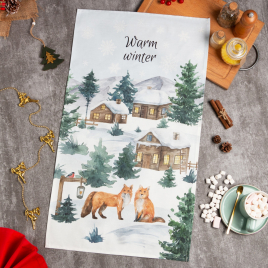 Полотенце Этель "Forest animals" 40x73 см, 100%хл, саржа 190 г/м2 7321891