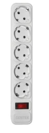 Сетевой фильтр Centek СТ-8900-5-3,0 White (белый) 5 розеток, 3 м, ДВОЙНАЯ ЗАЩИТА, макс до 2200 Вт