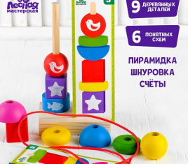 Пирамидка 9 деталей   4282598 ПИР-21