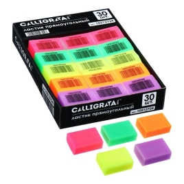 Ластик прямоугольный НЕОН МИКС (штрихкод на штуке)   10212724