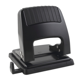 Дырокол на 30л " KW-trio " металлический, встроенная линейка, черный(Дырокол предназначен для перфор