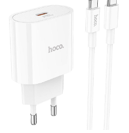 Сетевое З/У HOCO C94A PD20W. Type-C разьем цвет: белый