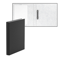 Папка на 2 кольцах А4 ламинир Neon черная 38207 2977016