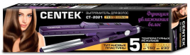 Выпрямитель Centek CT-2021 60Вт увлажнение, плав. титановые пластины, 5 режимов нагрева, LED