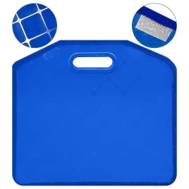 Папка с вырубными пластиковыми ручками " KWELT " А3 (530*440*70мм), синяя, на липучках, пластик