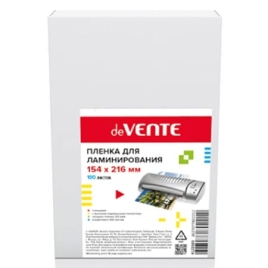 Пленка для ламинирования " deVente " А5 0,13мм, глянцевая, 100л, 154*216мм