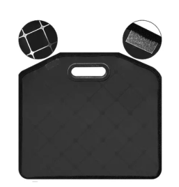 Папка с вырубными пластиковыми ручками " KWELT " А4 (380*340*60мм), черная, на липучках, пластик