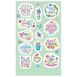 Наклейка " Мир открыток " 0-11 А6 Весенние пожелания