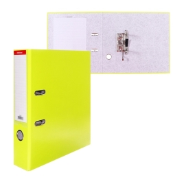 Пaпкa-регистратор А4 70мм б/в ErichKrause Neon собранная, желтая 45398 6634054