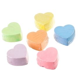 Мелки для рисования "Сердечко", набор 6 цветов, размер 1 шт 2*3,8 см   10366306