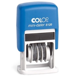 Датер-мини автоматический " Colop " S120/SD с сокращенной датой, месяц цифрами, высота шрифта 3,8мм