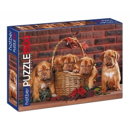 Пазлы " Hatber " 1500элементов Premium Щенки 83*58см, картонная упаковка