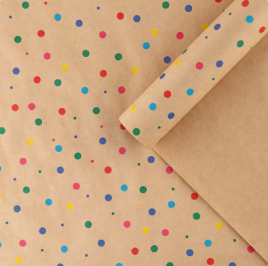 Бумага упаковочная крафтовая «Конфетти», 70 × 100 см 10166472