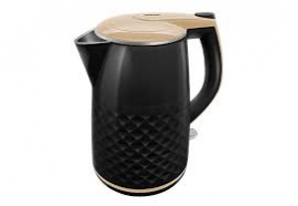 Чайник Centek CT-0025 (Black) металл 1.8л, 1800W, двойные стенки, кнопка вкл. на ручке