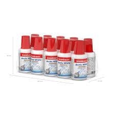 Корректирующая жидкость " Erich Krause " Arctic white 20мл с кисточкой, на основе растворителя, терм