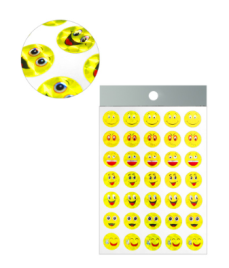 Наклейки-похвала " KWELT " А6 Смайлики, голография