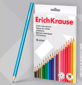 Пластиковые цветные карандаши шестигранные ErichKrause® Basic 53362 18 цветов 7398660