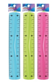 Линейка " deVente " 15см, пластиковая, непрозрачная, ассорти(Линейка "deVENTE" 15 см, непрозрачная,