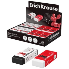 Ластик " Erich Krause " Balloon Dog 51*21*11мм, ассорти, прямоугольный, индивидуальный штрихкод, в д