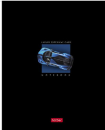 Тетрадь А5 48л клетка " Hatber " Luxury expensive cars, офсет, обложка - мелованный картон, скруглен