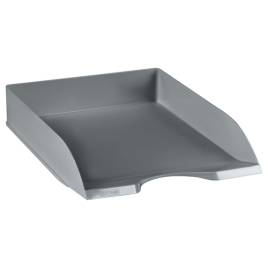 Лоток " Стамм " горизонт Дельта серый, А4(Лоток для бумаг горизонтальный «СТАММ» серии «Дельта» подх