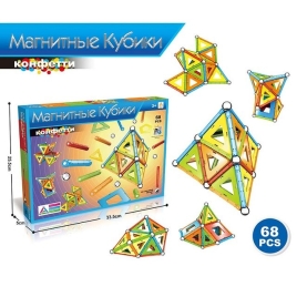 Магнитный конструктор. Размер упак:33,5х25,5х5см 780-1