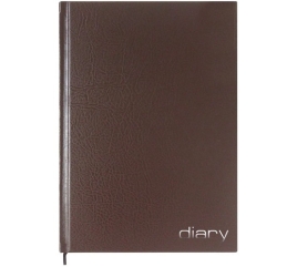 Ежедневник недатированный А5 140*210мм " Attomex " 136л коричневый, линия, бумвинил, блок офсет 60г/