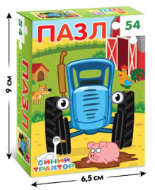 Пазл "Синий трактор", 54 элемента 7673644