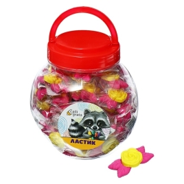 Ластик фигурный Розочка сборный (штрихкод на штуке)   10212713