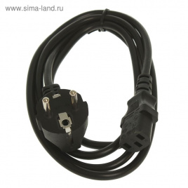 Кабель питания Cablexpert PC-186, Schuko - C13, 6 А, 1.8 м, черный 2757477