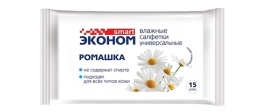 Салфетки влажные Смарт Эконом Ромашка №15 уп108