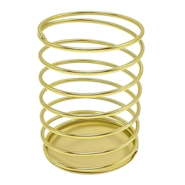 Стакан-пружина " KWELT " 7*9см, металлический , круглый, золото