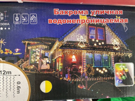 Бахрома уличная 12*0,6м
