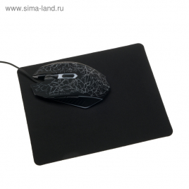 Коврик для мыши LuazON, 22х18 см, черный   4503532