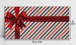 Конверт для денег "Универсальный" полоски, 16,5 х 8 см 1176889