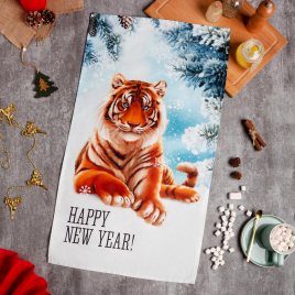 Полотенце "Этель" Happy New Year 40х73см, 100% хл, саржа 190 гр/м2 7182015
