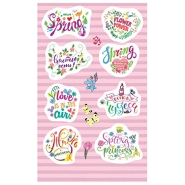 Наклейка " Мир открыток " 0-11 А6 Весенние надписи