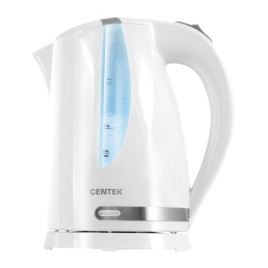 Чайник Centek CT-0040 (белый) 1.8л 2200Вт, открывание кнопкой, внутренняя подсветка