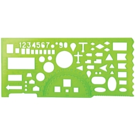 Линейка офицерская зелёная отливн шкала ТТ01 3034846
