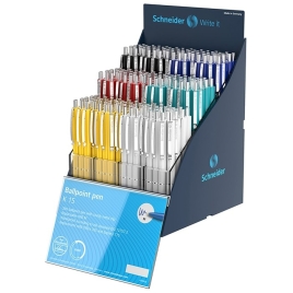 Ручка шариковая автомат Schneider K15 216шт в диспл SiS 301072 ЦЕНА ЗА 1 ШТ!!! 3393093